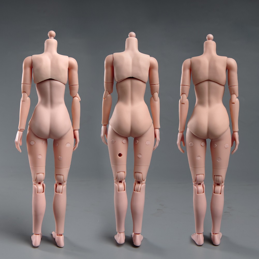 1/6 Female Pale Middle Breast Chest Super Flexible Body For 12″Action Figure