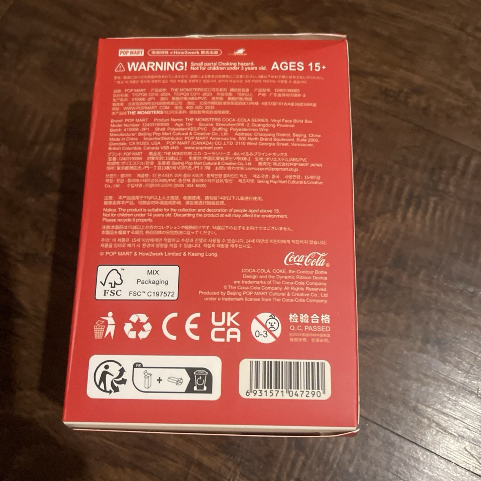 USA POP MART THE MONSTERS LABUBU Coca Cola (SEALED NO QR