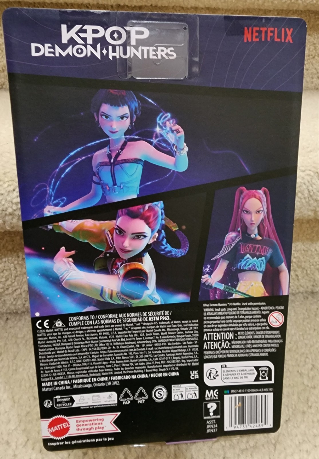LICENSED ORIGINAL KPop Demon Hunters Huntr/x 4 Doll Set RUMI MIRA ZOEY JINU New