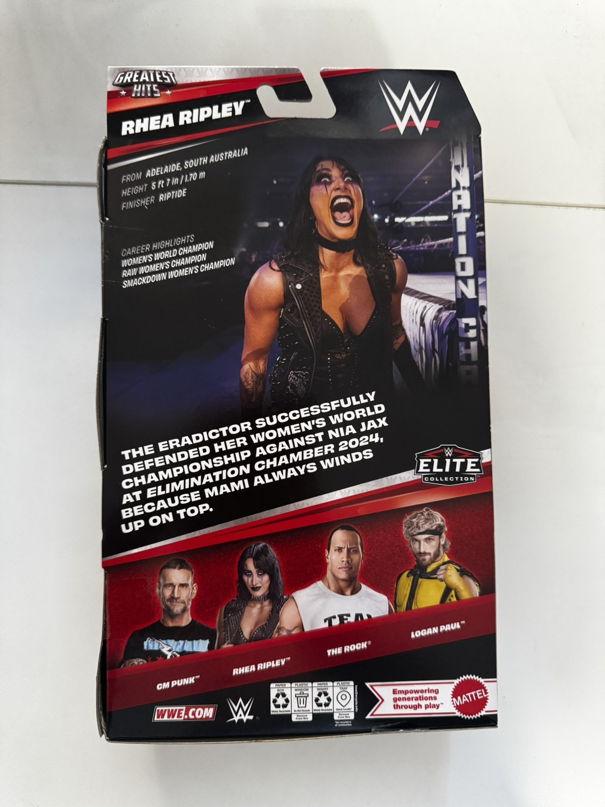 WWE Mattel Elite Collection Greatest Hits Rhea Ripley Series 11 Wrestling Figure