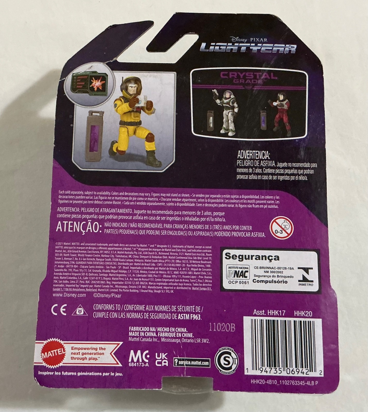 2021 Disney Pixar Lightyear Movie Crystal Grade XL-12 Buzz Lightyear Figure