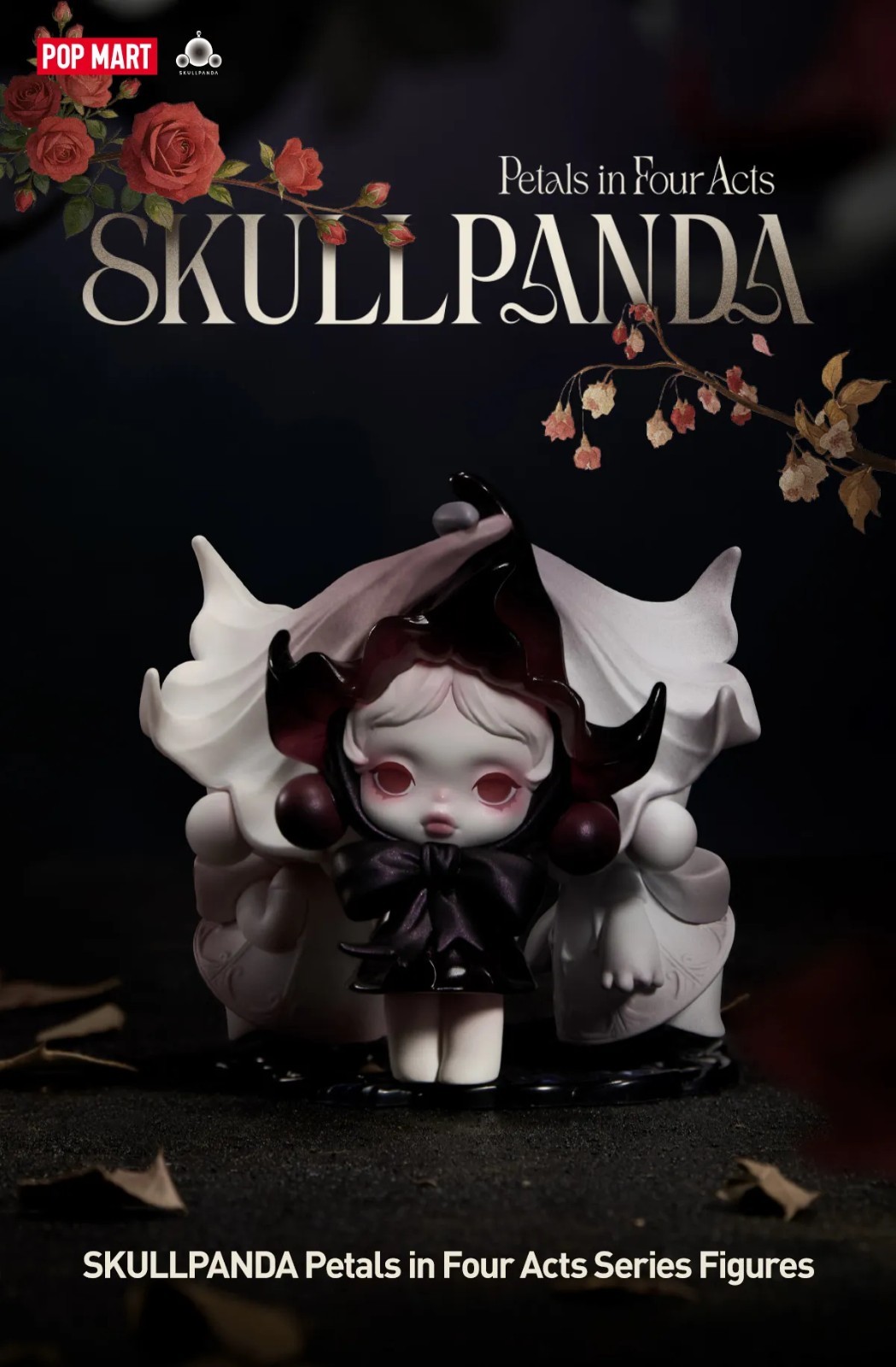 POP MART x Skullpanda Petals In Four Acts Series Confirmed Figure in Open Box