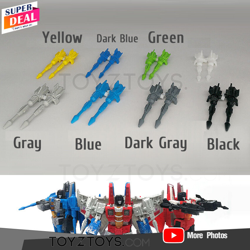 3D DIY Spoiler KIT Laser gun pairs FOR Siege Starscream Thundercracker Skywarp
