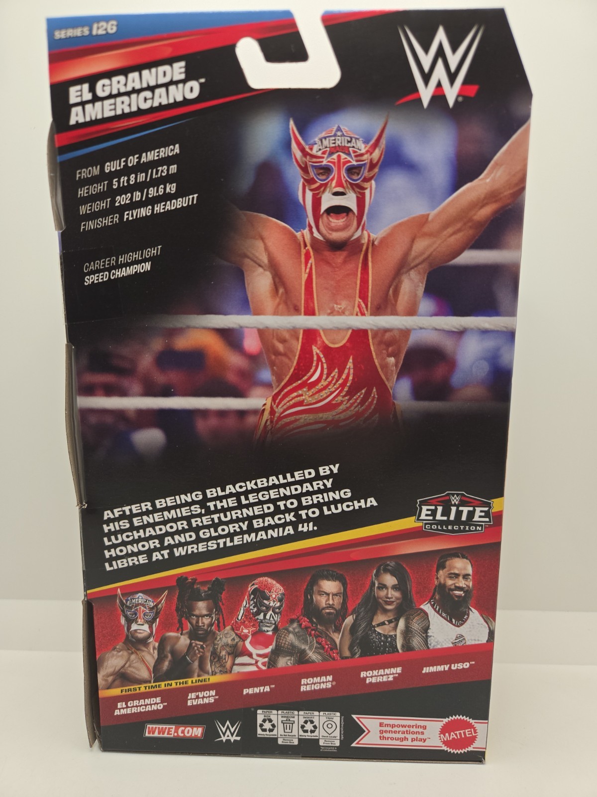 WWE Elite 126 El Grande Americano 6″ Wrestling Action Figure AAA Mattel IN STOCK