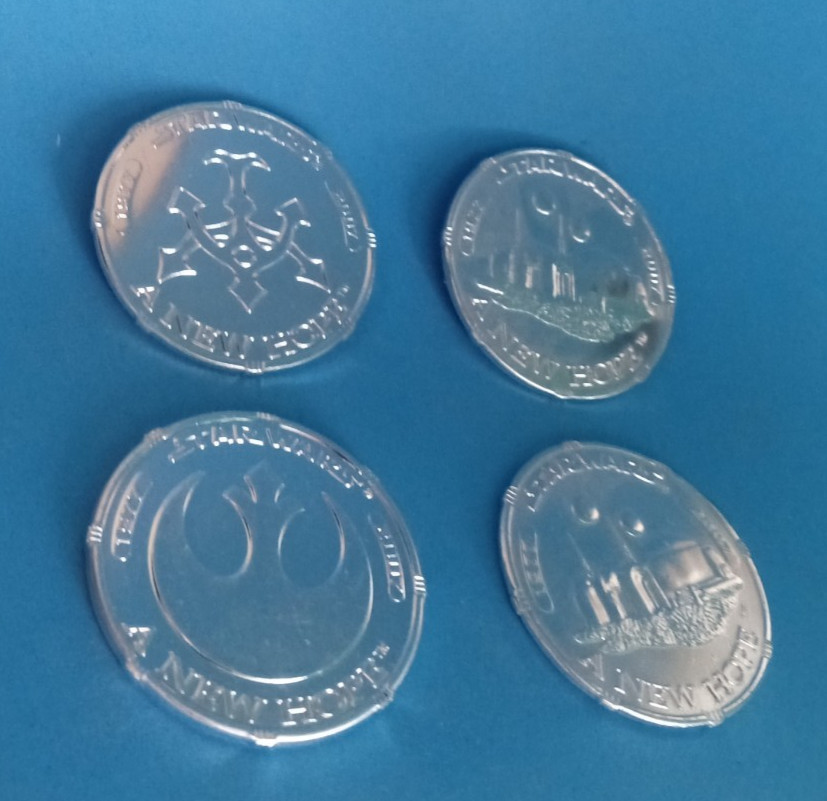 Star Wars loose 30th Anniversary coin lot 4 Luke CZ-4 M’Iiyoom Onith Elis Helrot