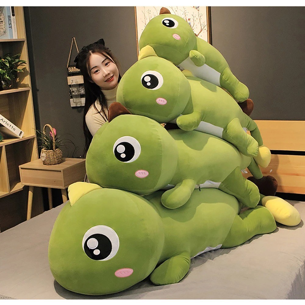 60CM Long Dinosaur Plush Toy Soft Stuffed Animal Pillow Kids Gift Decor