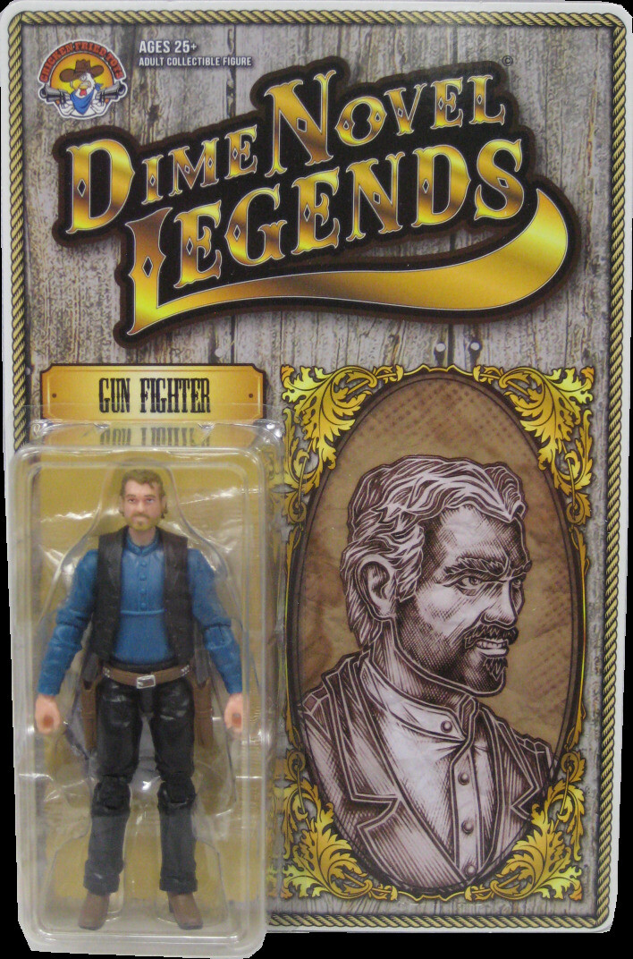Dime Novel Legends 1:18 scale (4″) old west action figure Gunfighter