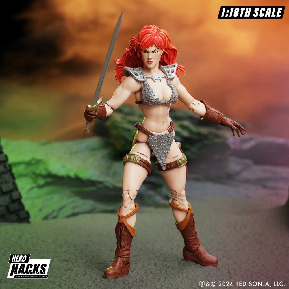 Red Sonja Hero H.A.C.K.S. 1:18 Scale Action Figure – Boss Fight Studio