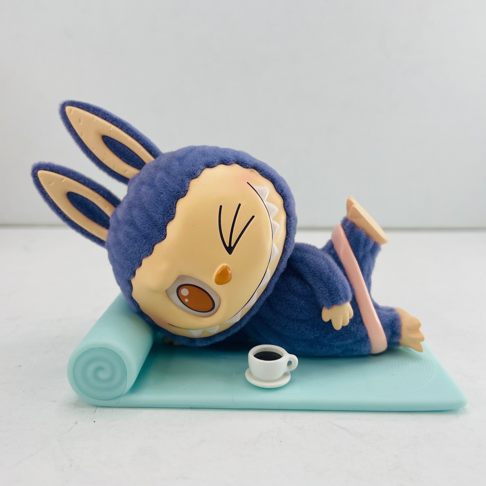 POP MART x Labubu The Monsters Lazy Yoga Series Figure Sealed Bag in Open Box