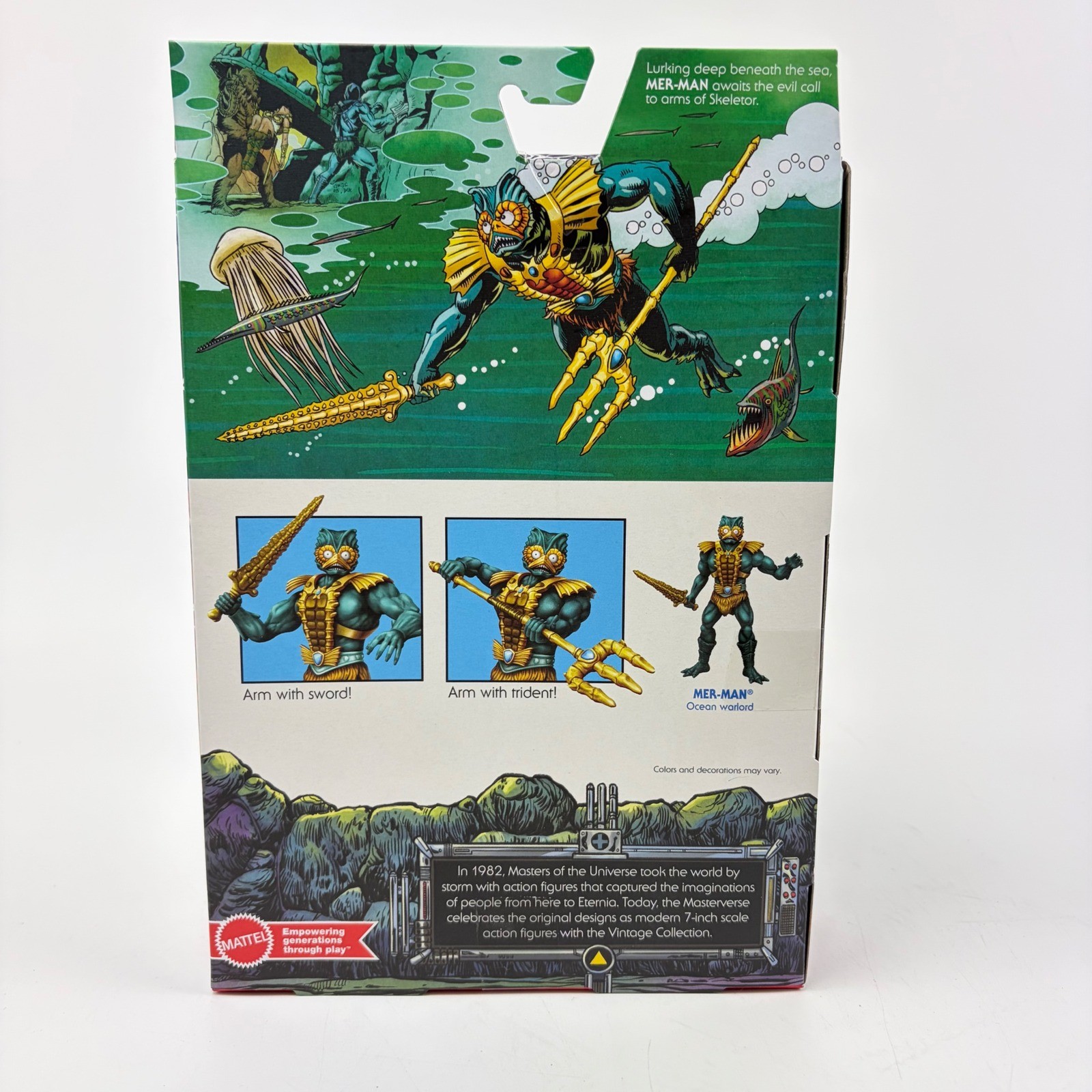 Mattel Masters of the Universe Mer-Man Figure Vintage Collection New In Hand