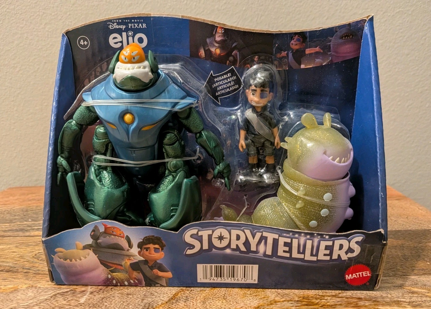 Disney and Pixar Storytellers Elio 3-Pack, Glordon, and Ambassador