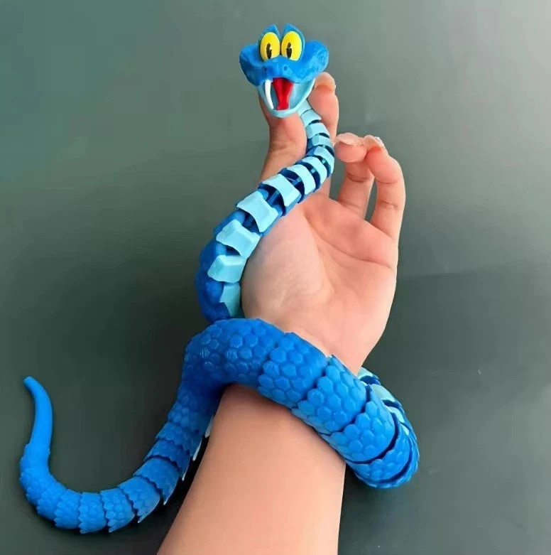 60cm Gary Snake: Disney Zootopia 2 Articulated Simulation Toy Snake, 3d Printed*