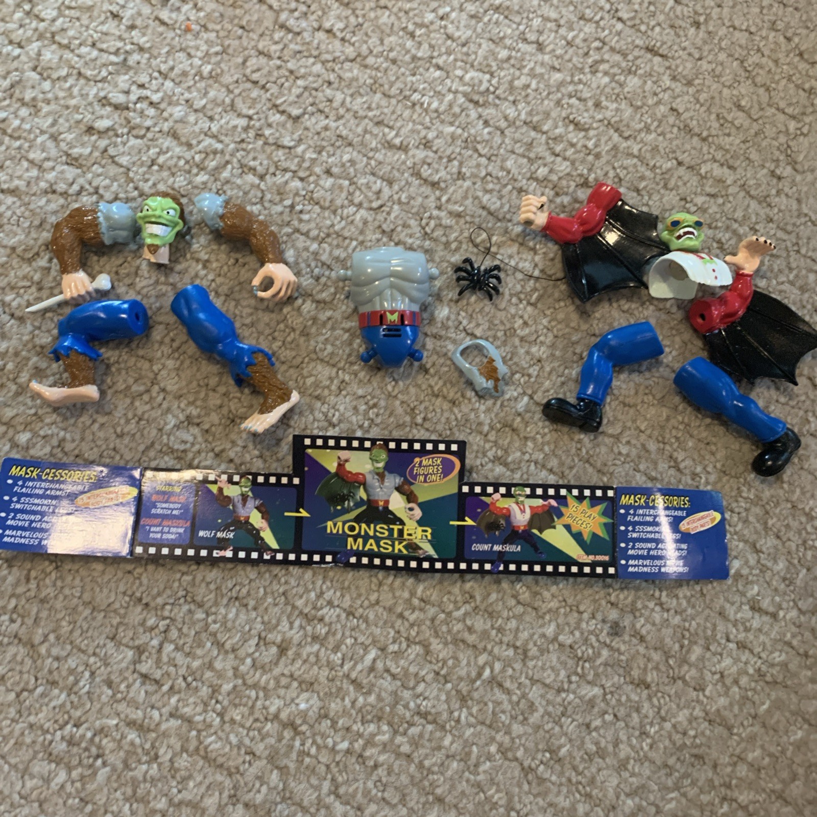 The MASK Animated Series Monster Mask Action Figure Toy Island 1997 loose