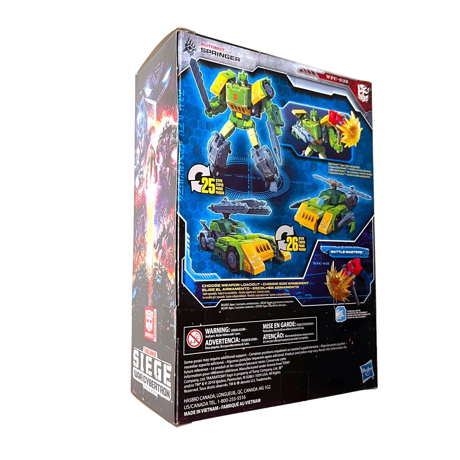 Transformers Siege Springer War Cybertron Triple Changer Tank Helicopter 3 In 1
