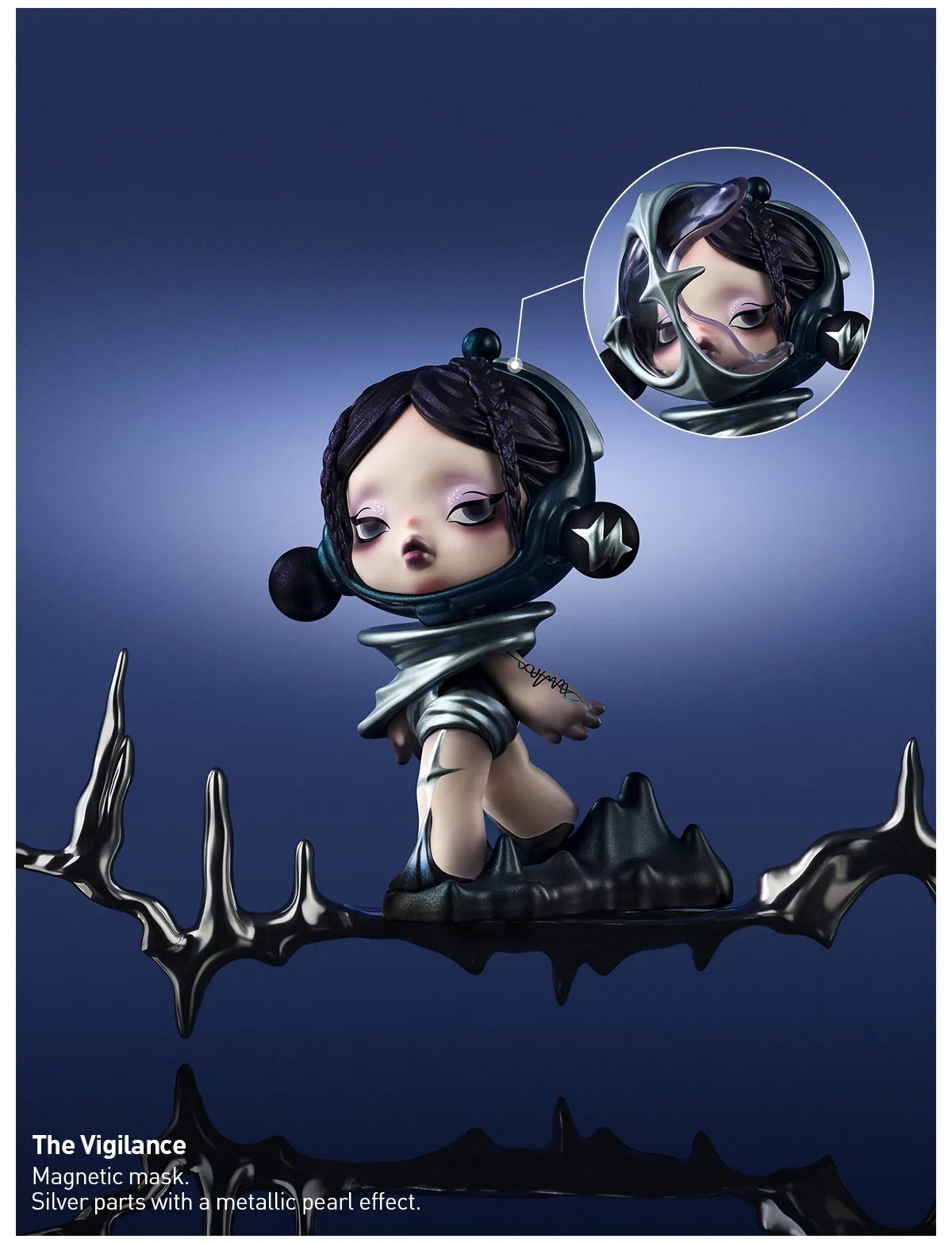 POP MART x Skullpanda The Sound Series Figure Dolls Toy – The Vigilance