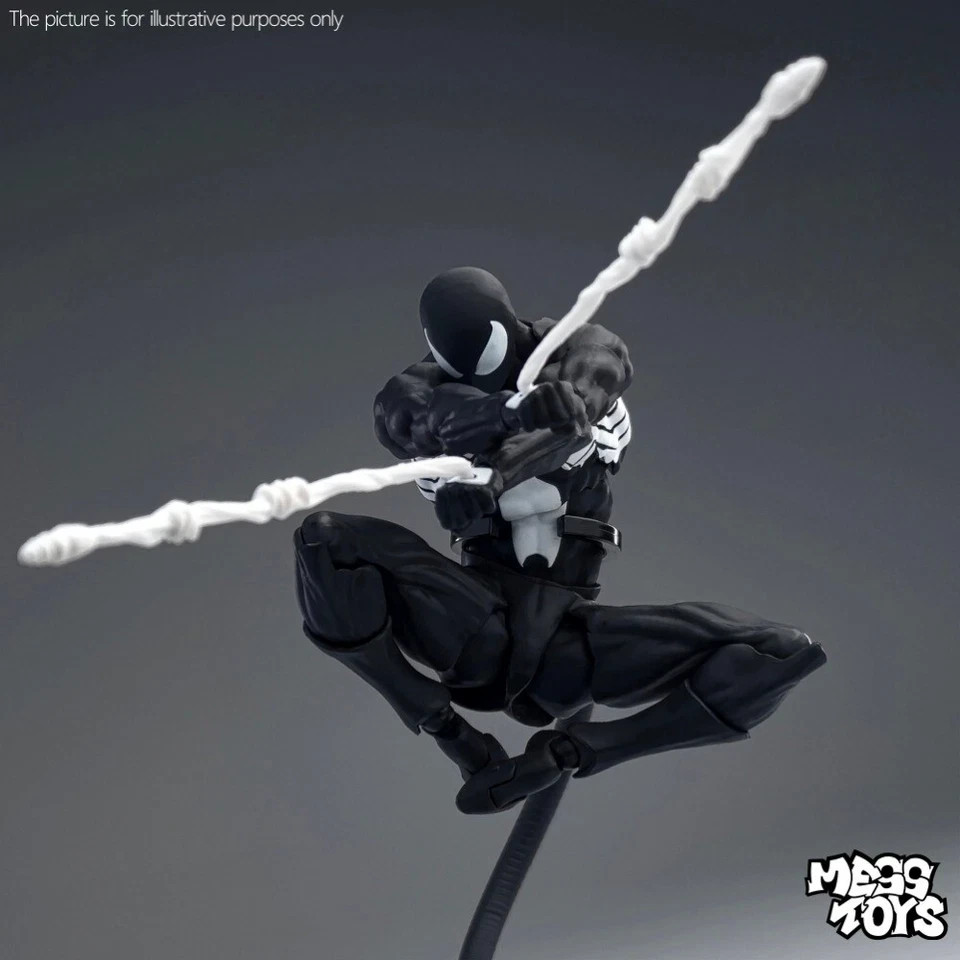 toys Messtoys Symbiote Spider-Man Black Suit Action Figure Collectible Toy Bo