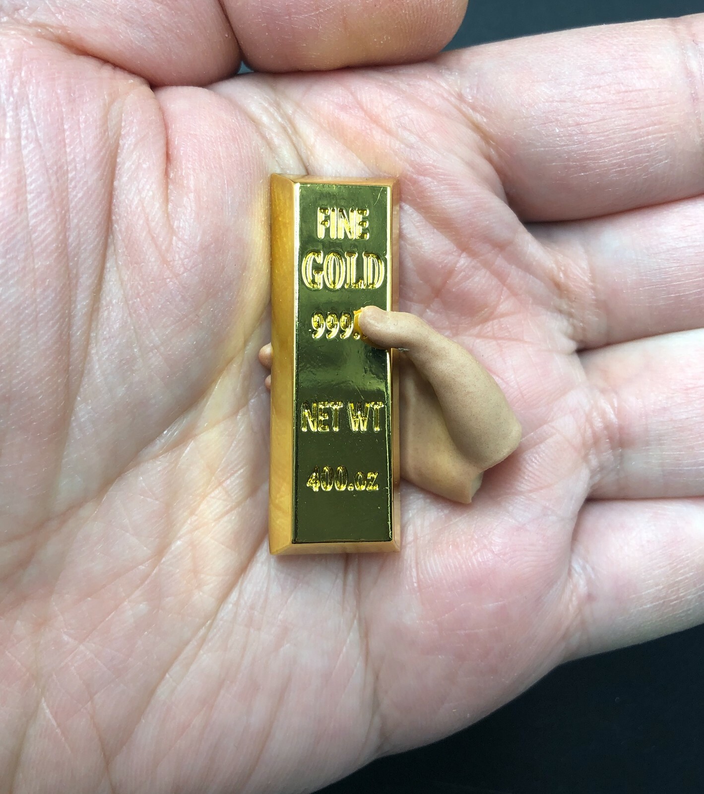 1/6 Miniature 4x Faux Gold bar for dioramas doll house 12″ figure hot toys ❶USA❶