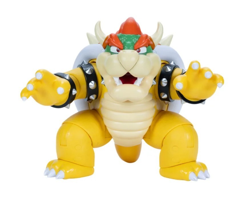 NEW – Big Bad Bowser Super Mario Action Figure 12” Light Up Sound Jakks Pacific