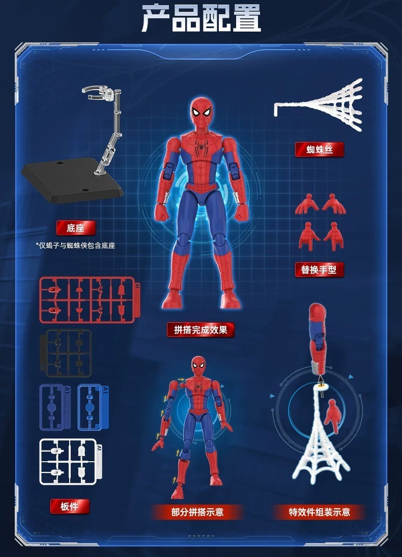 Blokees Marvel Brand New Day Spider-man Lite Edition Model Figure TOY Set