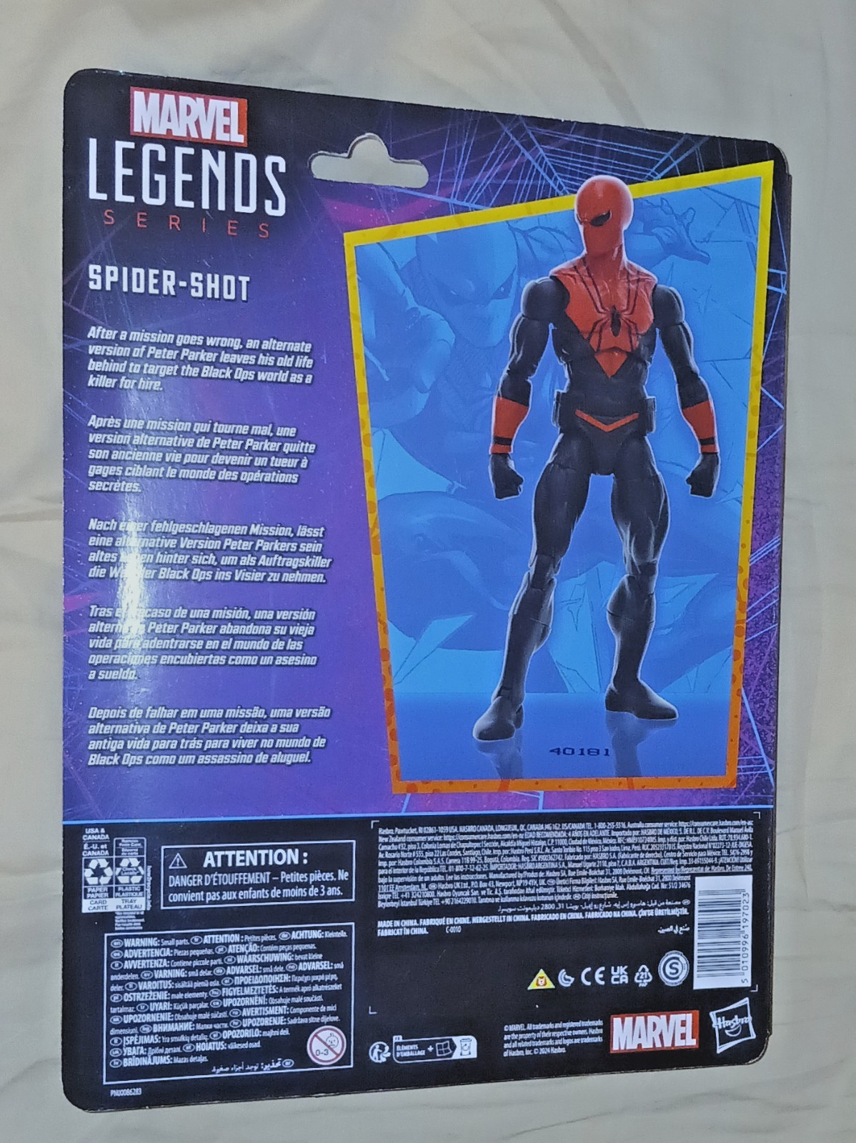 MARVEL LEGENDS SPIDER-MAN RETRO SPIDER-SHOT 6″ FIGURE HASBRO SEALED 2024