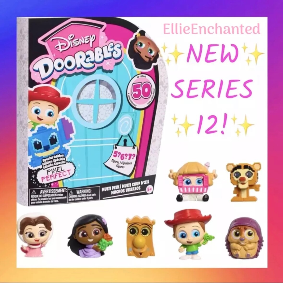 YOU PICK! Disney Doorables Series 11, 12 Pixel Perfect, Neon FLAT RATE SHIPPING!