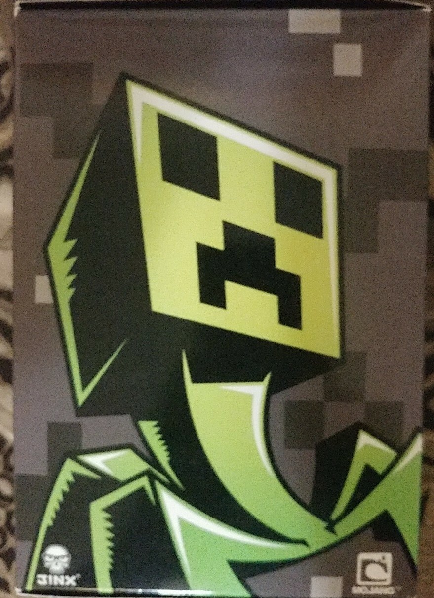 NEW!! MINECRAFT CREEPER 6″ VINYL FIGURE DIAMOND BLOCK JINX MOJANG UNOPENED! X-13