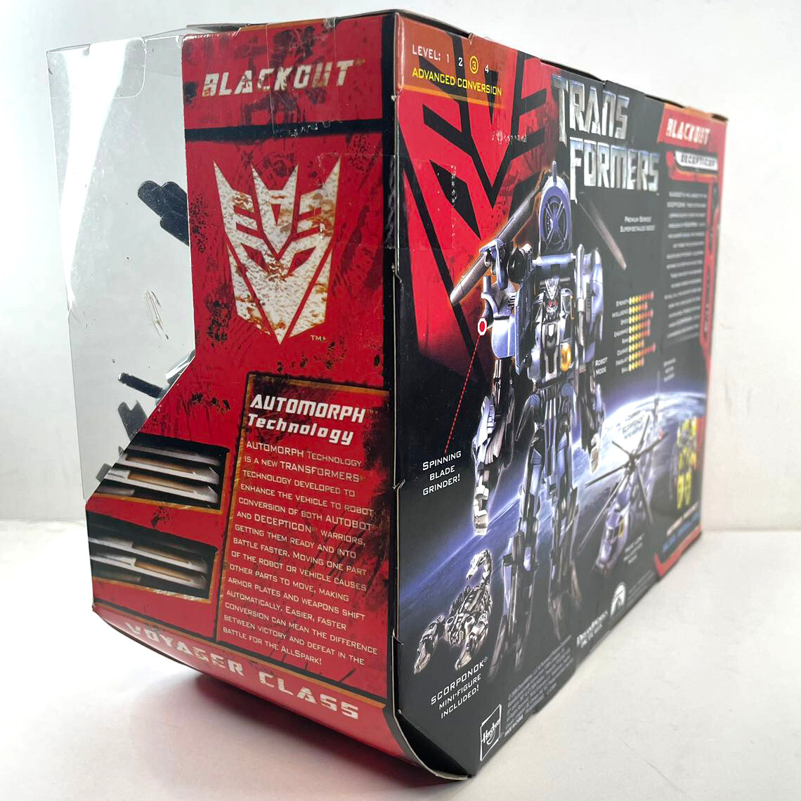 Transformers Voyager Class Autobot Blackout w/Scorponok Movie Action Figure Toys