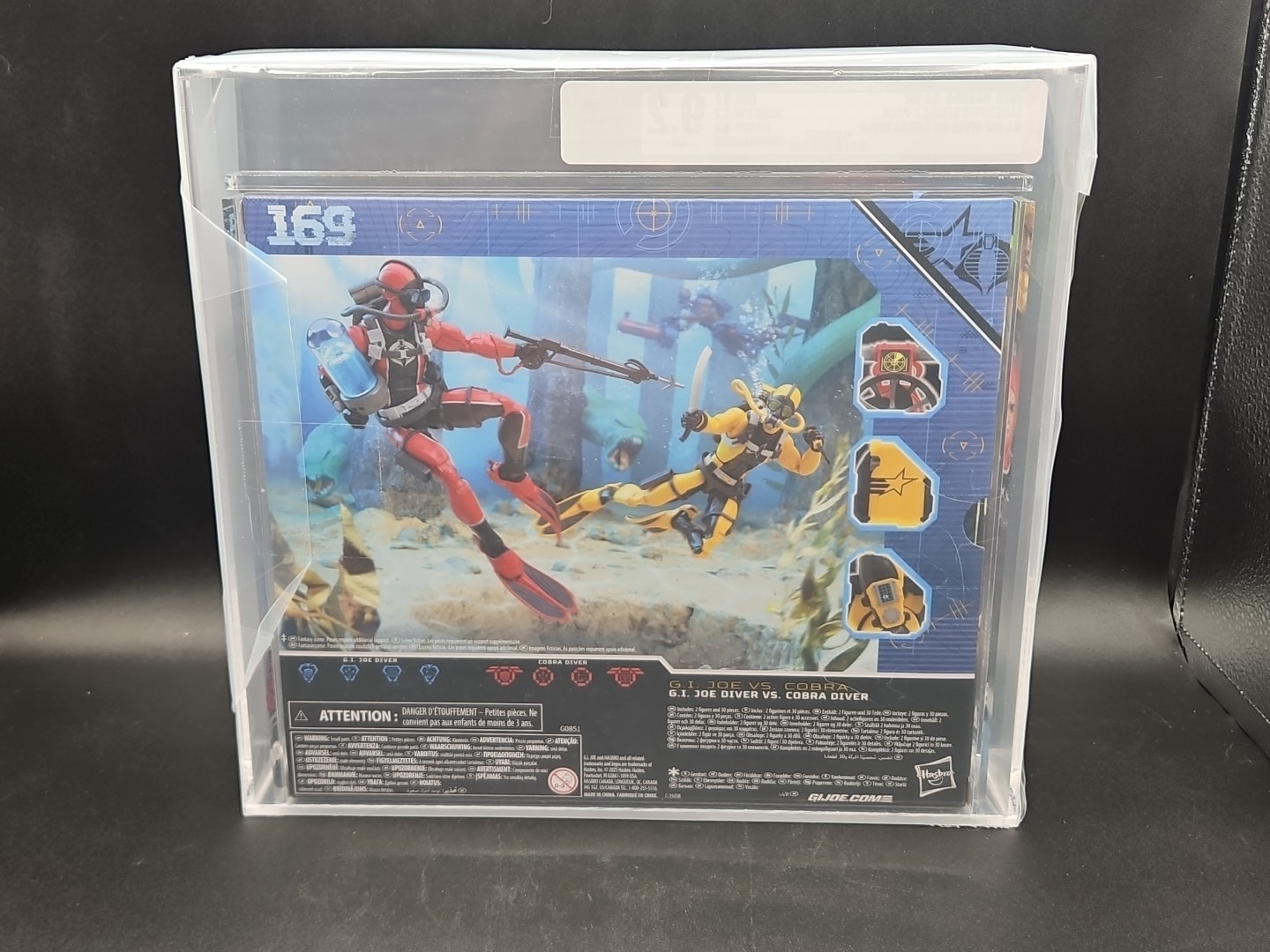 G.I. Joe Classified Series #169 Joe Diver Vs. Cobra Diver AFA U9.2 Uncirculated