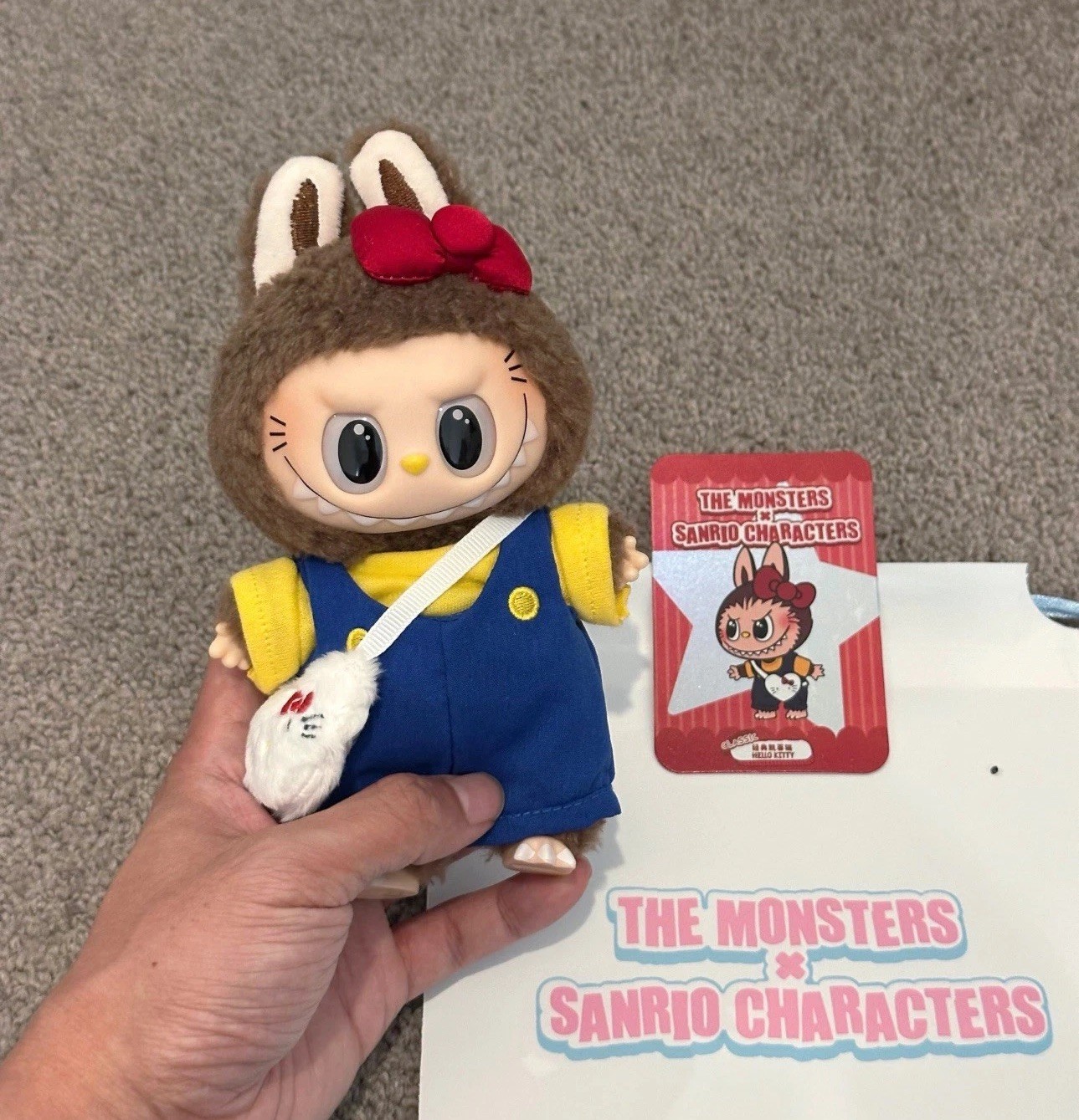 Pop Mart The Monsters Labubu Classic Hello Kitty Secret Plush Pendant Authentic