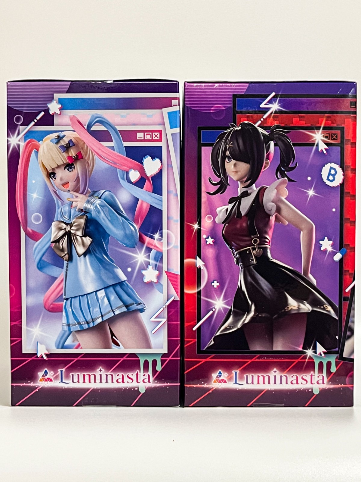 Needy Streamer Overload Luminasta Figure Set OMGkawaiiAngel & Ame-chan SEGA NEW