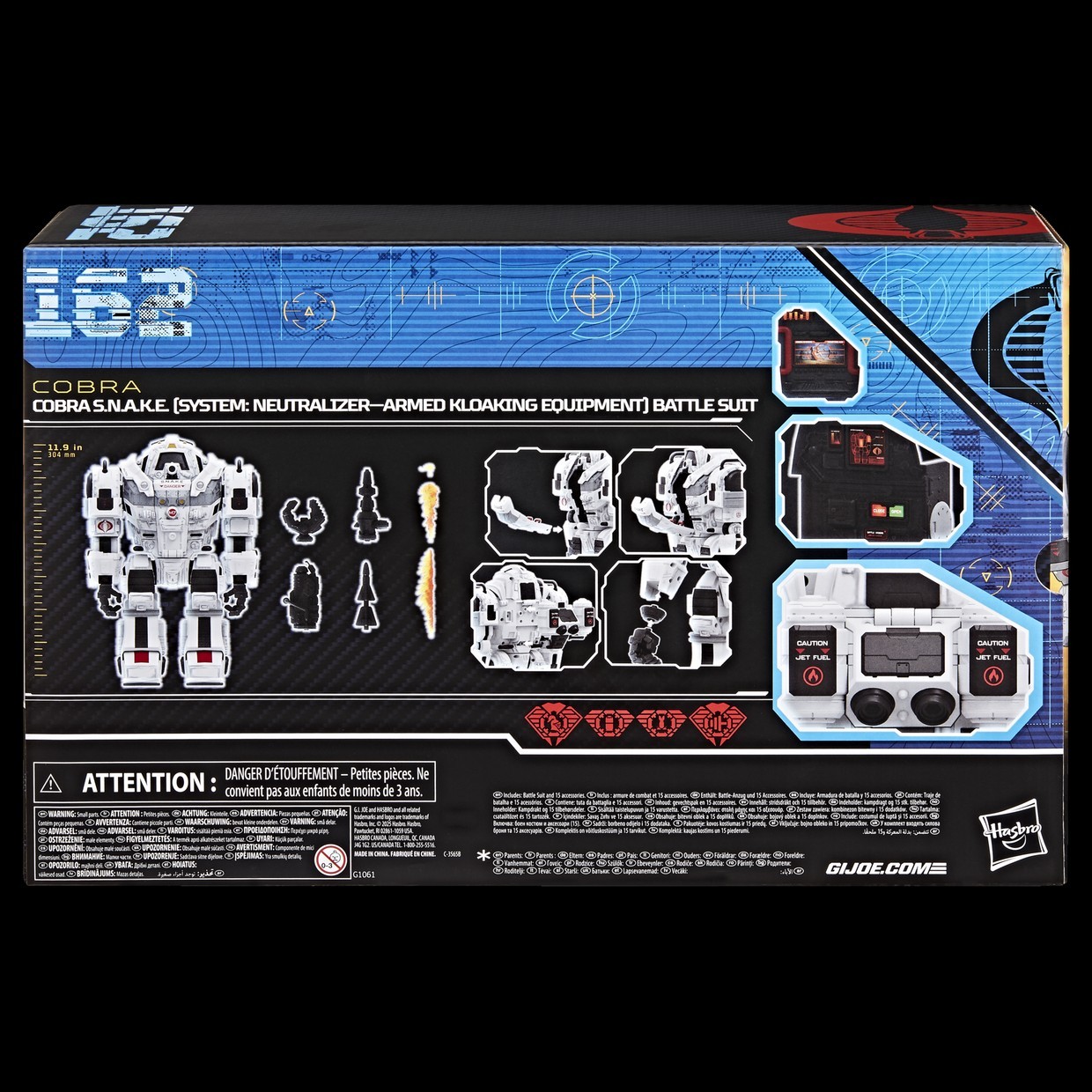 G.I. JOE CLASSIFIED SERIES #162 COBRA S.N.A.K.E BATTLE SUIT HASBRO NEW SEALED