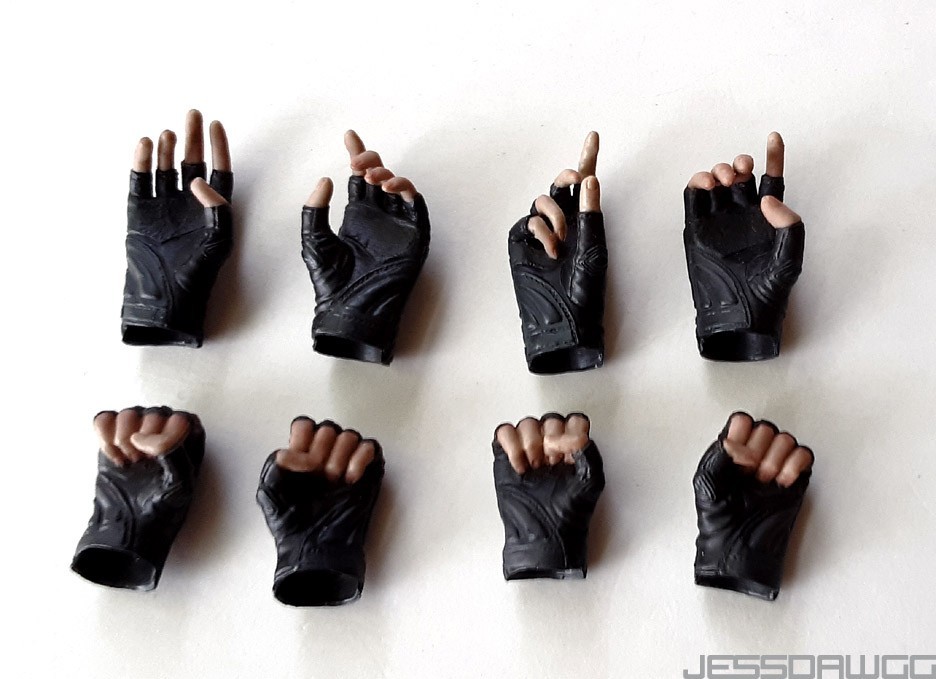 1/6 Hands wrist Gauntlets Black Widow MMS178 & MMS124 Hot Toys Iron Man 2