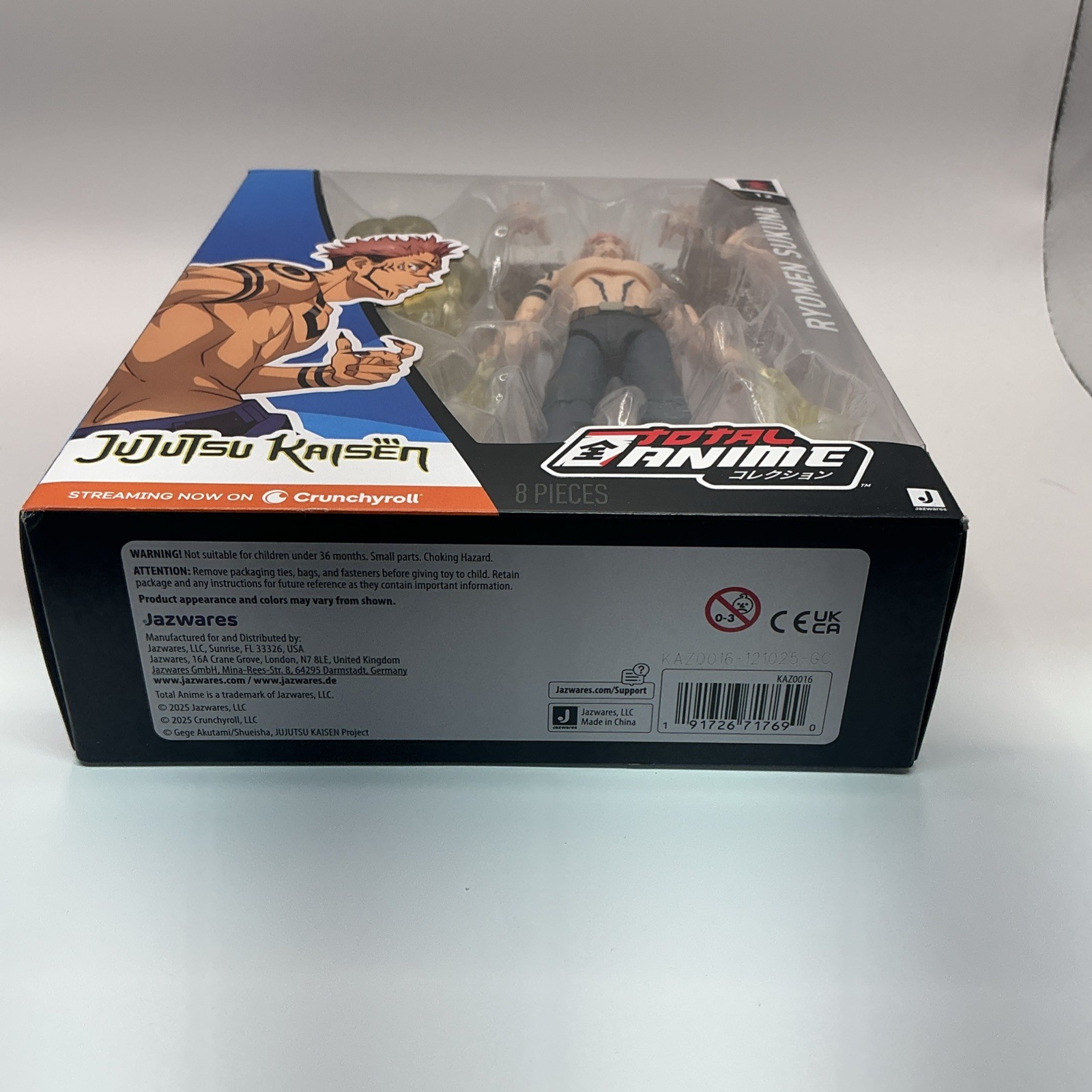 Brand New Jazwares Total Anime Jujutsu Kaisen Ryomen Sukuna Action Figure 2025