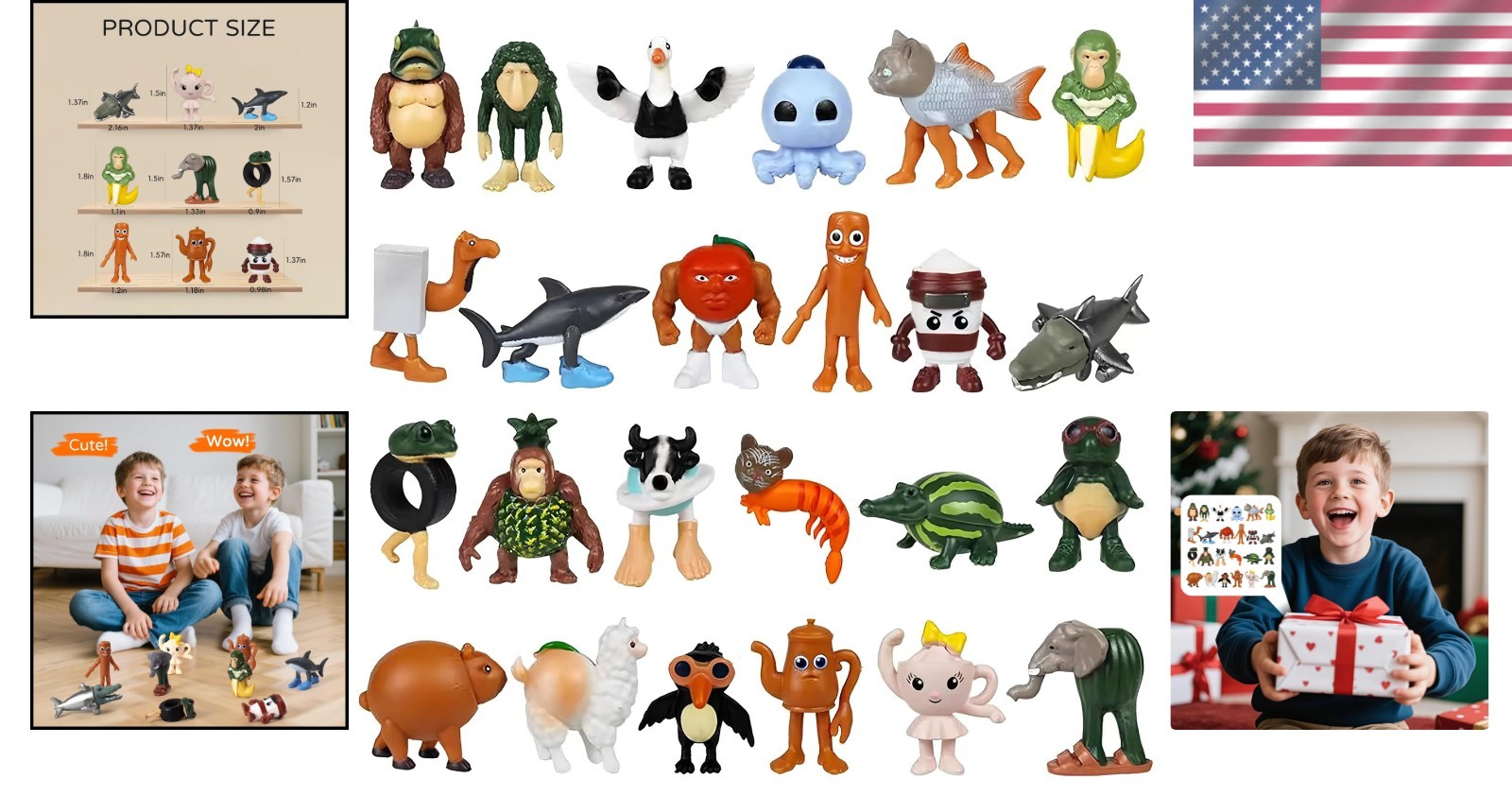 24PCS Italian Brainrot Steal a Brainrot Toys, Brain Rot Advent Calendar GIft