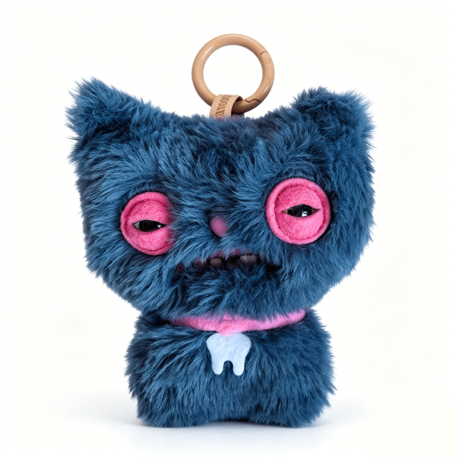 Fuggler Toothy Monster Mini Plush Keychain Pendant Alley Cats Series Toy 3.9in