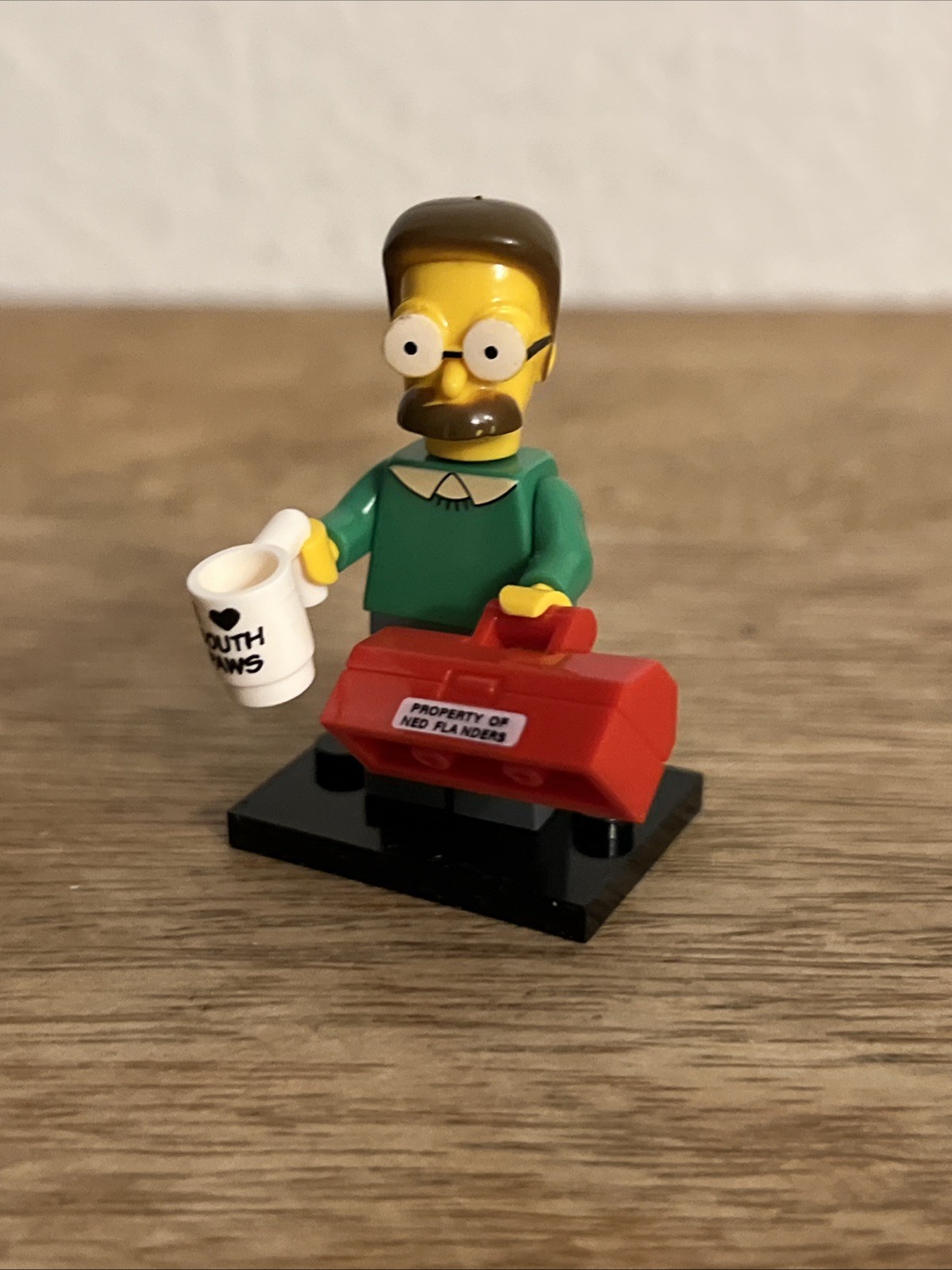 Ned Flanders The Simpsons Block Mini 2.5” Figure Abs Plastic Toy