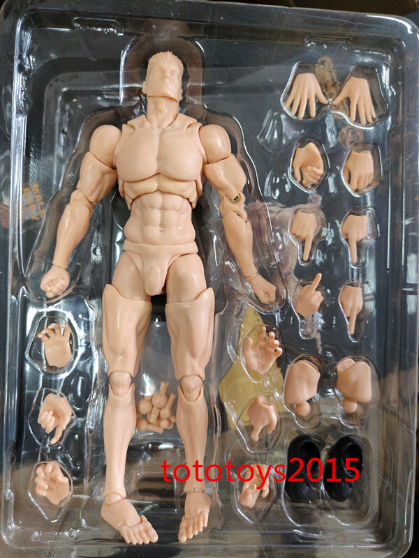 US Romankey 1/12 Yellow Super Flexible Man Body Male 6»Joint Figure Doll Toy
