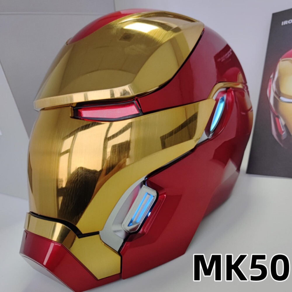 US!!! Autoking Iron Man Helmet MK5 1/1 Voice-controll Mask or Reactor Base Stand