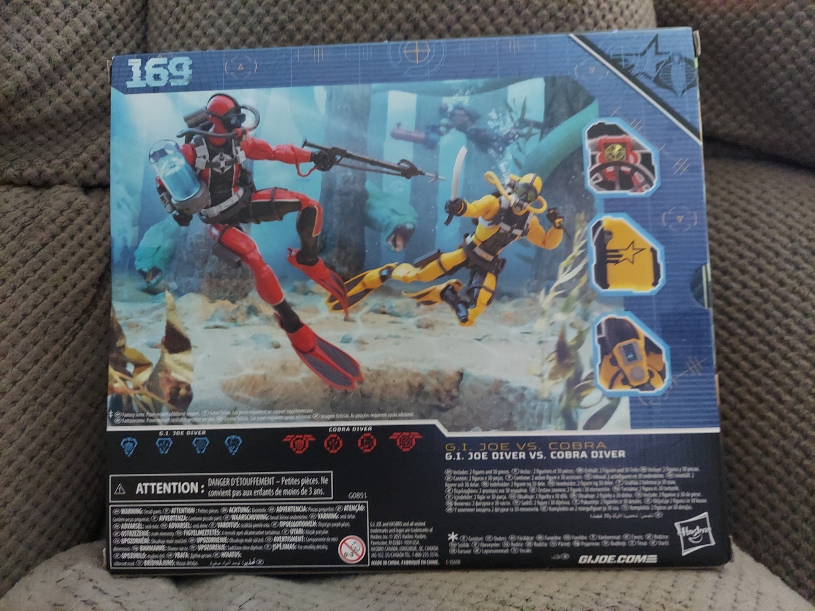 G.I. GI Joe Classified Series #169: Joe Diver Vs. Cobra Diver Action Figure 🆕