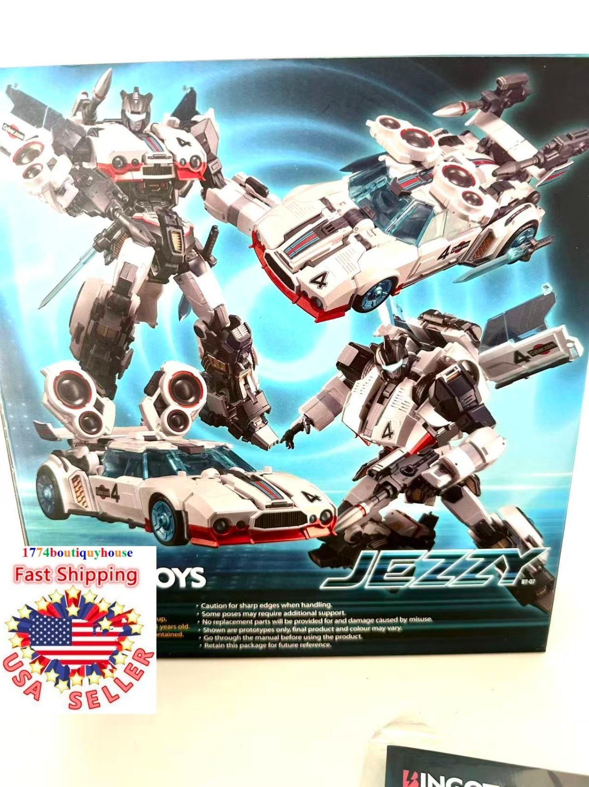 New in box Transformation BingoToys BT-07 BT07 Autobot JEZZY ALLOY 7.9″ USA