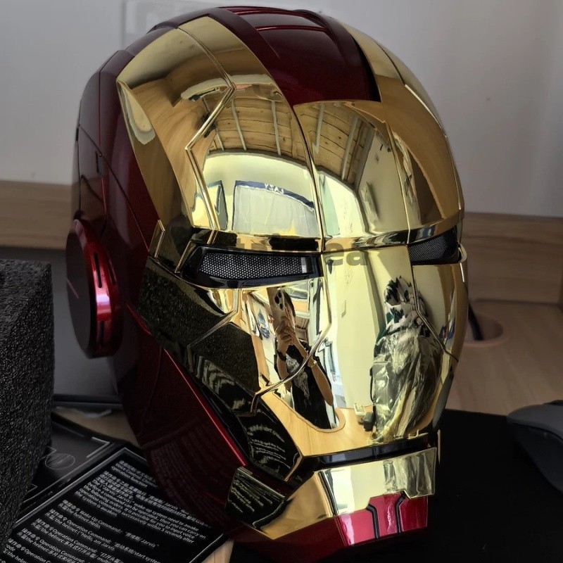 1:1 Iron Man MK5 Jarvis Deformable Voice Control Wearable Helmet Electroplated
