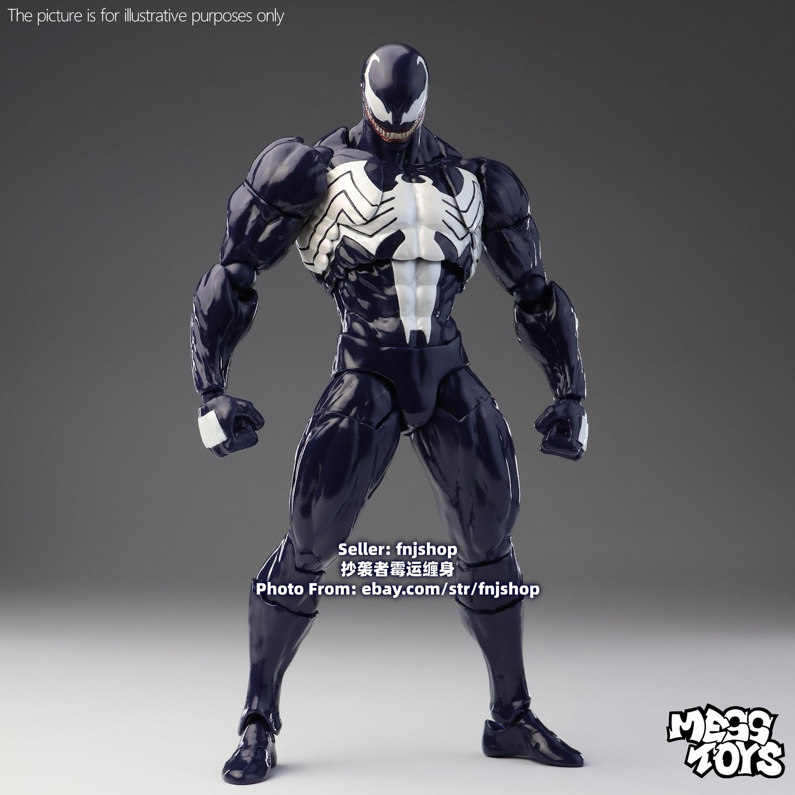 Pre-Order Mess Toys Venom Lethal Neighbor Spider-Man Symbiote 1/12 Action Figure
