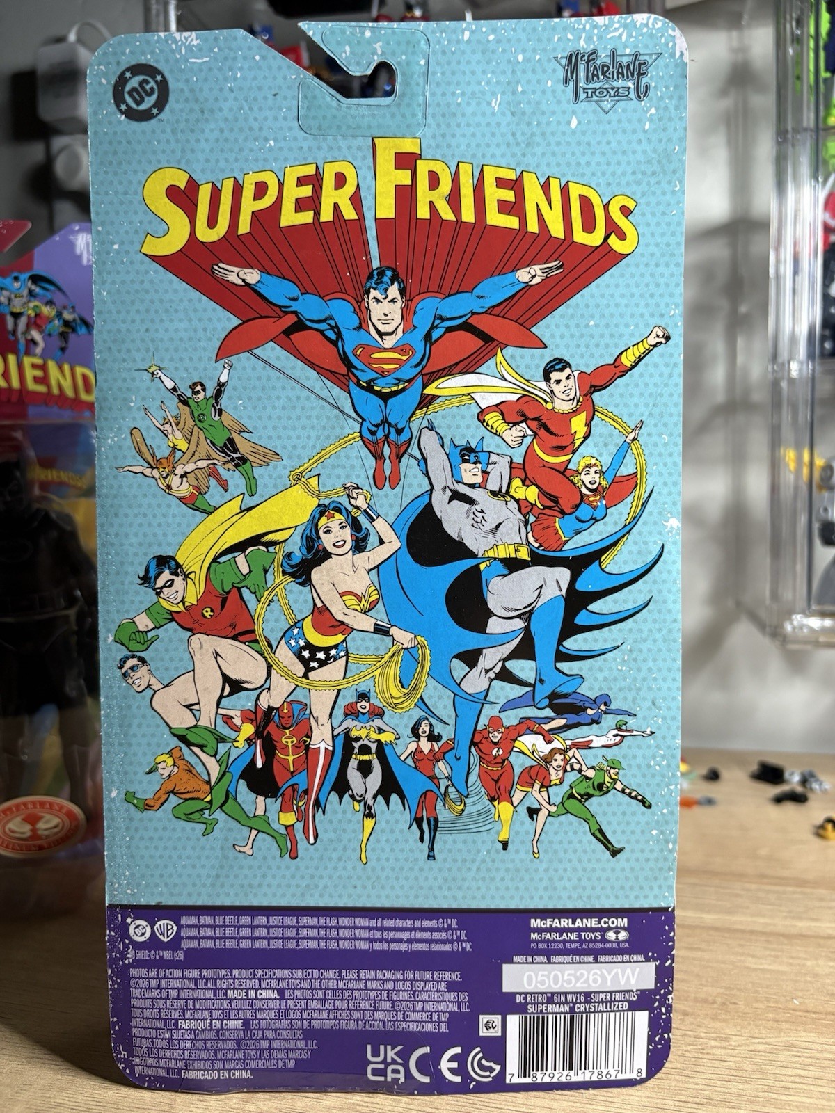 McFarlane DC Super Friends Wonder Woman, Batman Superman Platinum 2026 *Hand