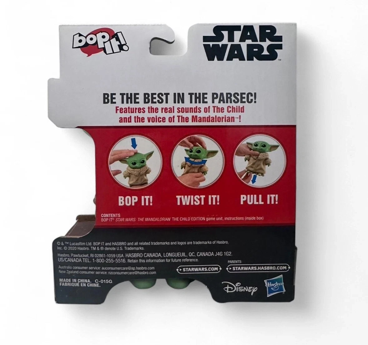 Disney STAR WARS Bop It! Mandalorian The Child Grogu Baby Yoda, New, Ages 8+