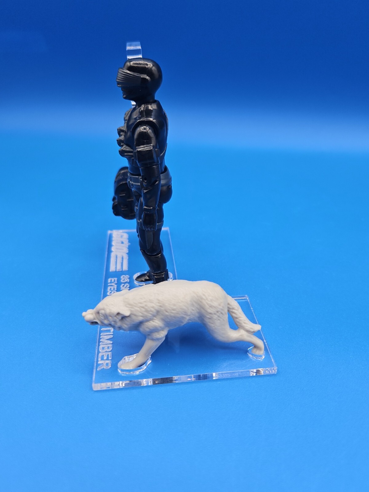 G.I. Joe Vintage 1985 Snake Eyes V2 Acrylic Base Set Deluxe 🔥No Toy Included🔥