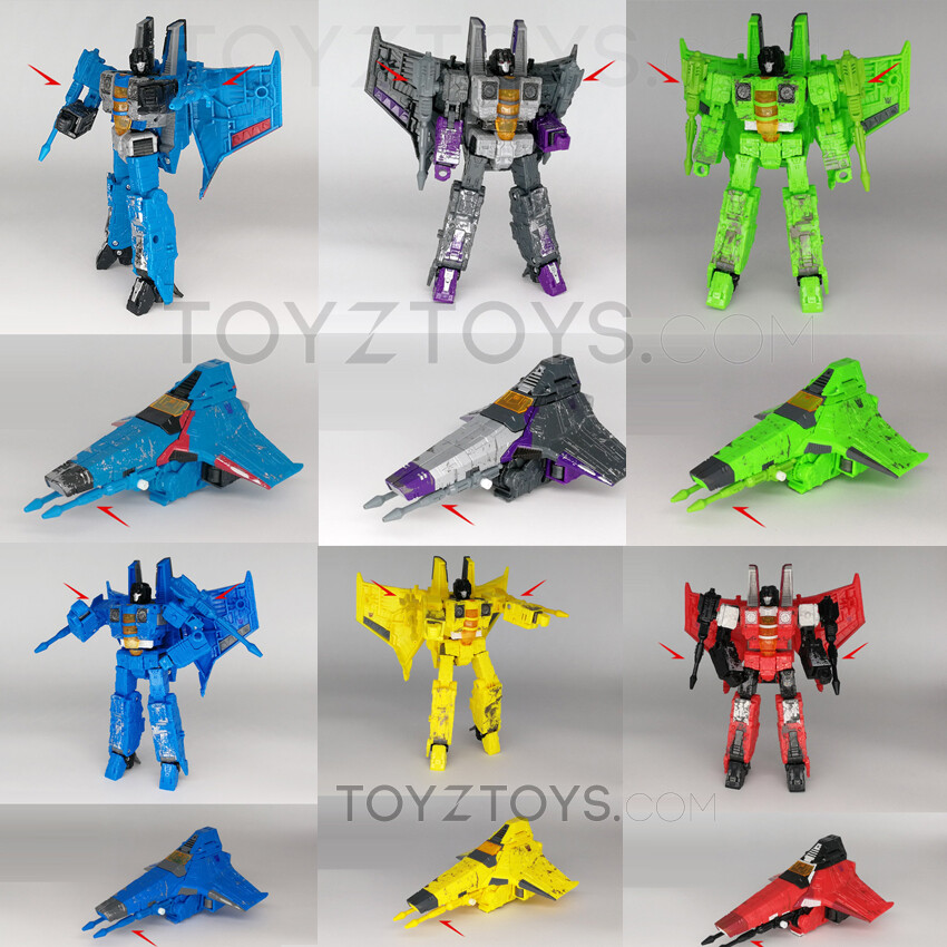 3D DIY Spoiler KIT Laser gun pairs FOR Siege Starscream Thundercracker Skywarp