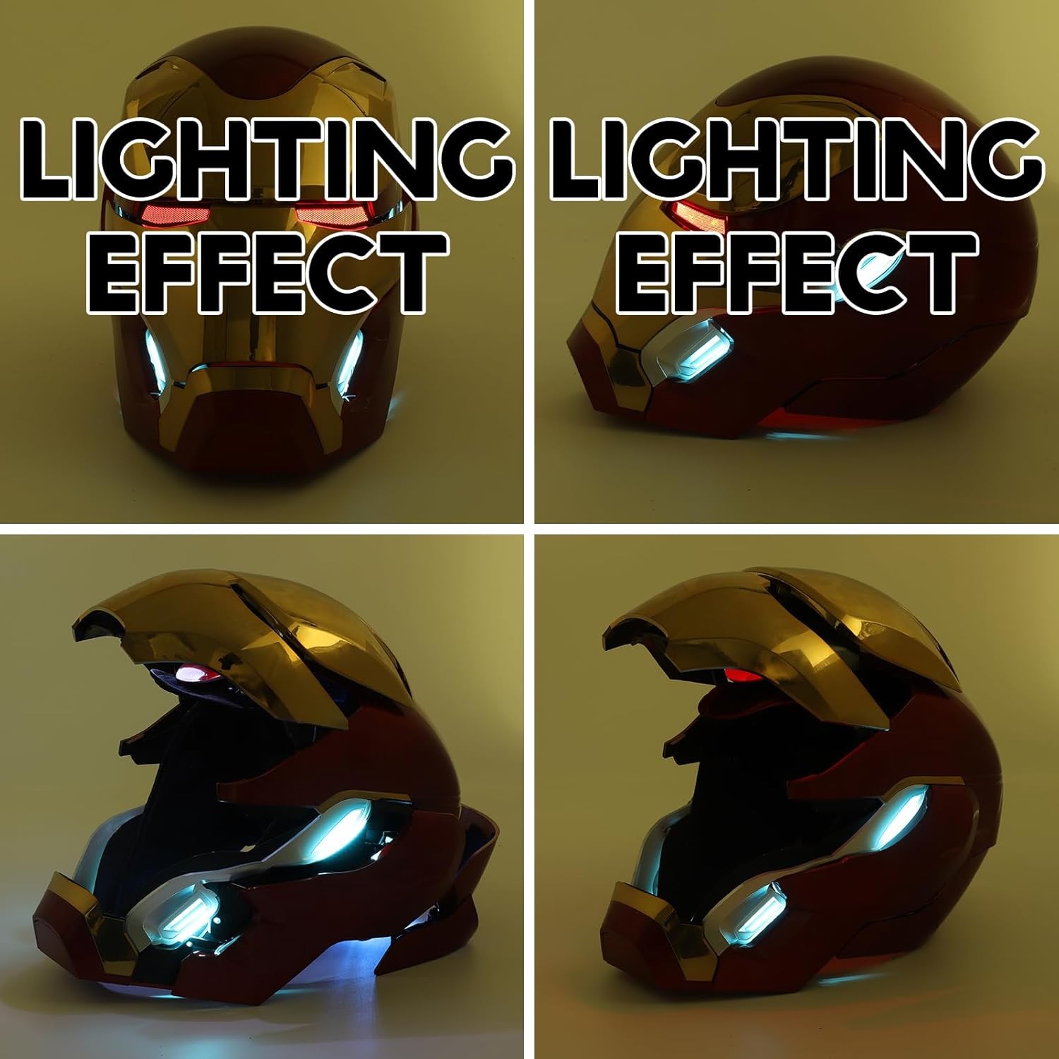 Iron Man Mk50 Friday Helmet Autoking 1/1 Wearable Helmet Cosplay LED Gift