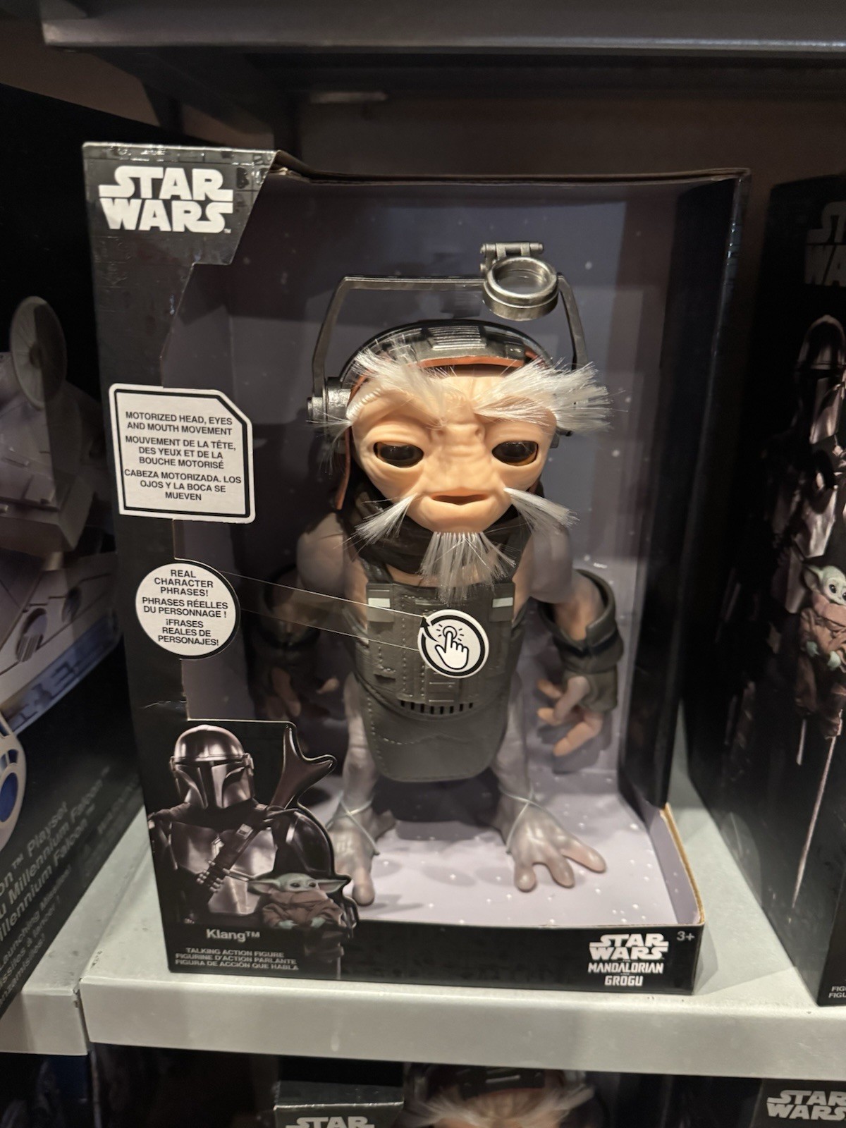 2026 Disney Parks Star Wars Mandalorian & Grogu Klang Interactive Action Figure