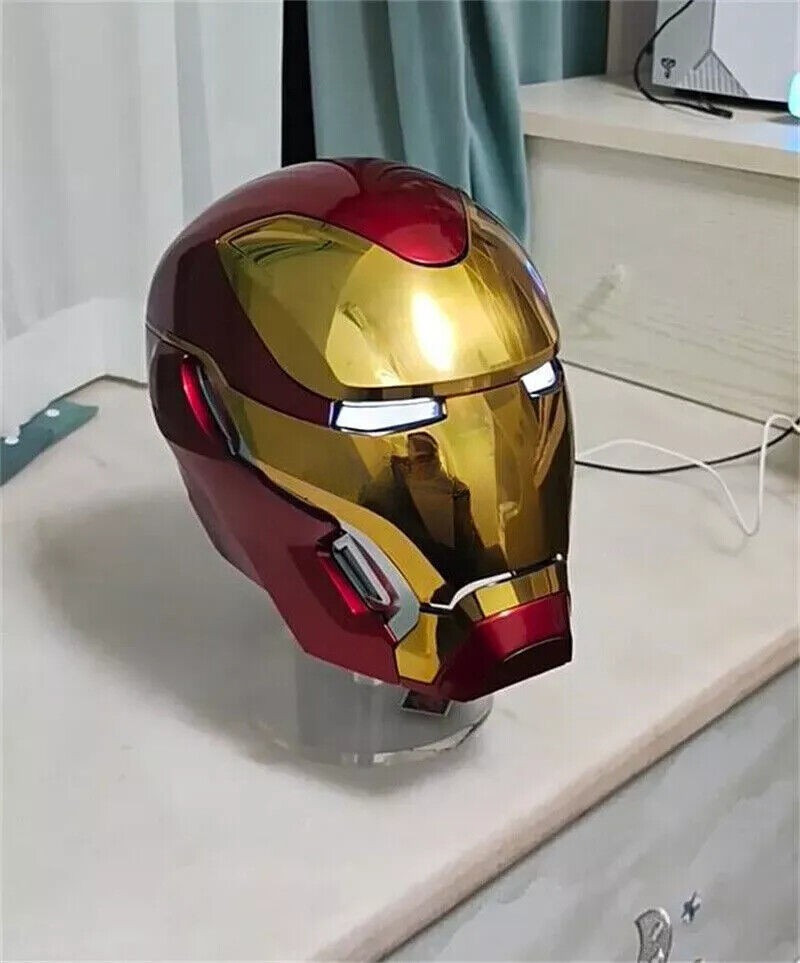 Iron Man Mk50 Friday Helmet Autoking 1/1 Wearable Helmet Cosplay LED Gift