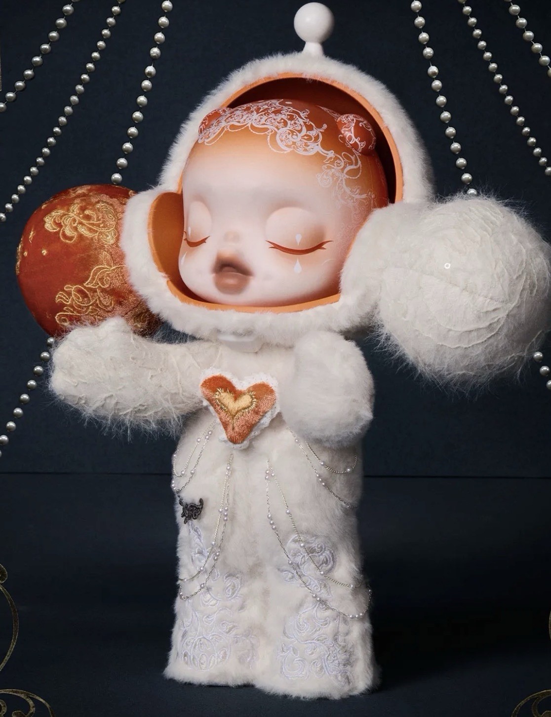 Mega Skullpanda 400% White Moon Sealed